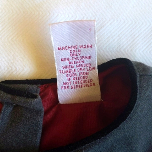 vintage gymboree fancy winter dress with velvet floral details 3T toddler girls - Picture 7 of 9